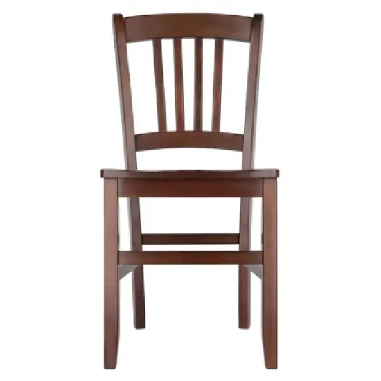 Set of 2 Madison Slat Back Chairs Walnut - Winsome image {3}