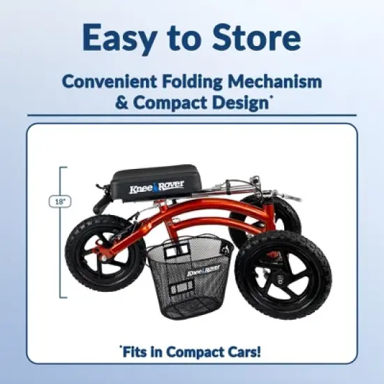 KneeRover All Terrain KneeRover Steerable  Knee Scooter Canyon Orange image {6}
