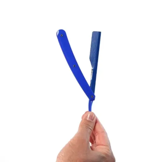 L3 Straight Razor Holder - Excellent Grip and Control - Precision Shaving Control - Level Three Straight Razor Holder (Blue) image {4}