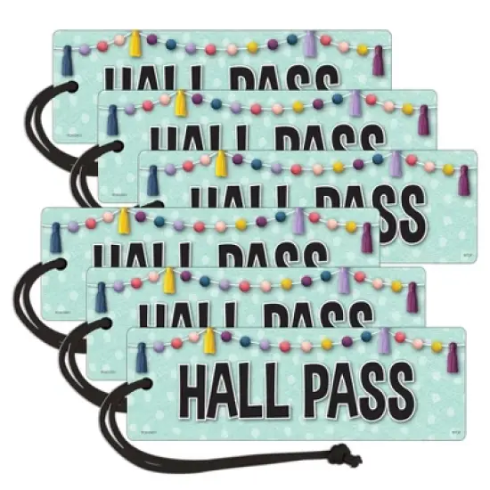 Teacher Created Resources Oh Happy Day Magnetic Hall Pass, Pack of 6 image {4}