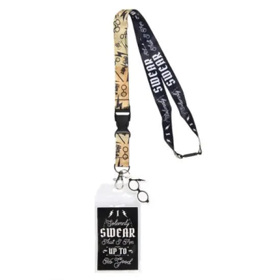 Harry Potter Solemnly Swear Keychain Lanyard ID Holder and Rubber Glasses Charm image {5}