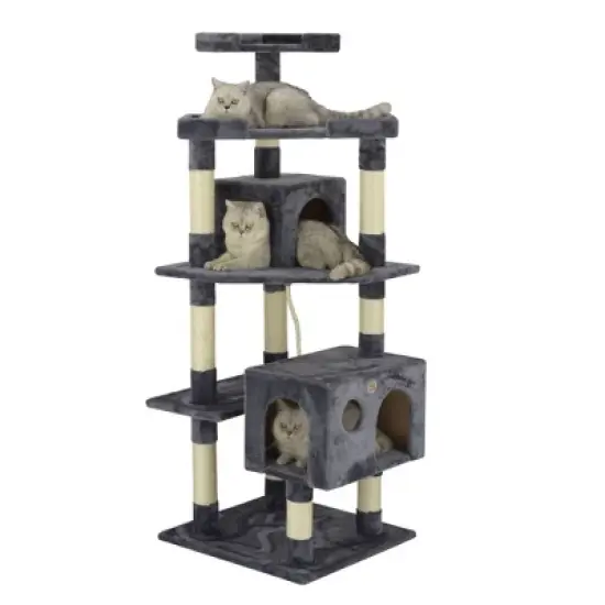 Go Pet Club 60" Cat Tree House with Sisal Scratching Posts F2020 image {5}