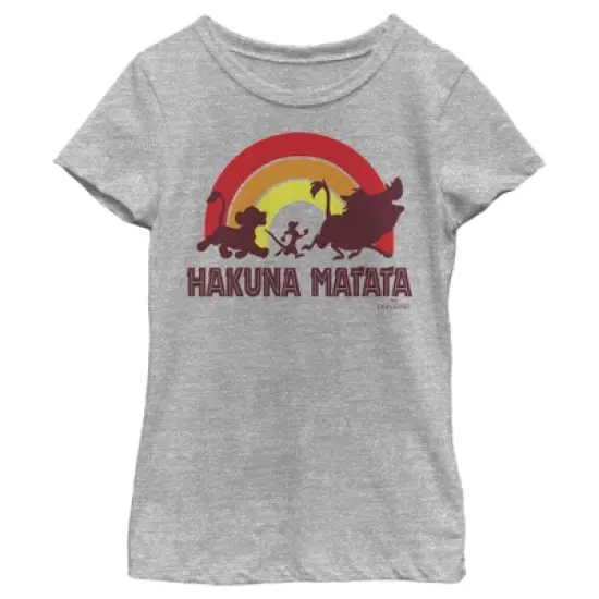 Girl's Lion King Hakuna Matata Rainbow T-Shirt image {4}