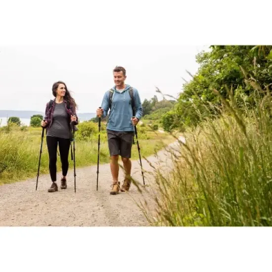 Cascade Mountain Tech Ultralight Carbon Fiber EVA Grip Hiking Trekking Poles image {2}