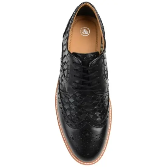 Thomas & Vine Medium and Wide Width Mens Radcliff Tru Comfort Foam Lace-up Woven Wingtip Derby image {3}