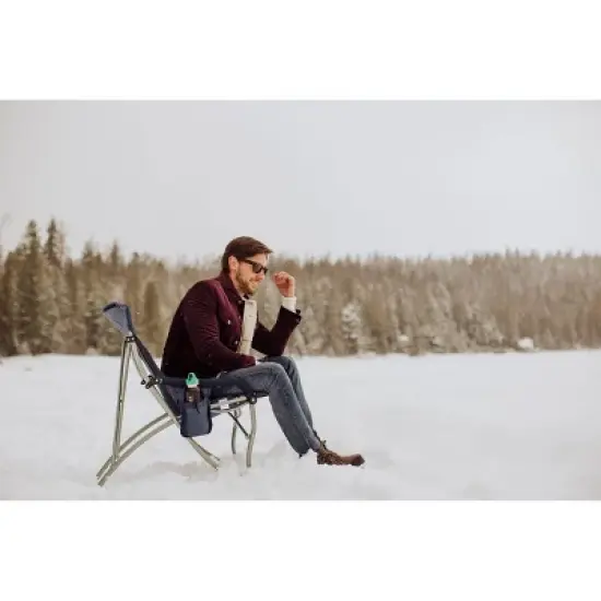 Picnic Time Camp Chair with Carrying Case XL - Navy Blue image {8}