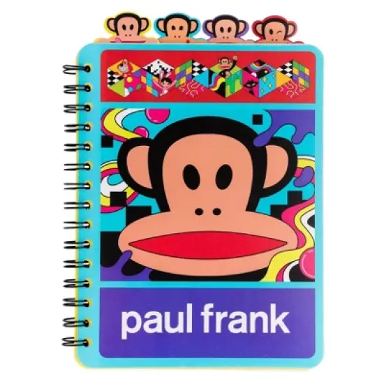 Inkology, LLC Paul Frank 4-Tab Spiral Notebook With 160 Dotted Sheets | 6 x 9 Inches image {9}