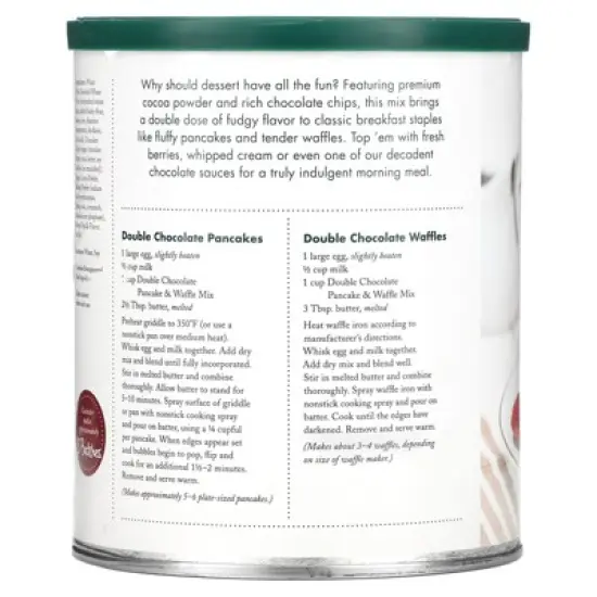 Stonewall Kitchen Double Chocolate Pancake & Waffle Mix, 16 oz (453.6 g) image {2}