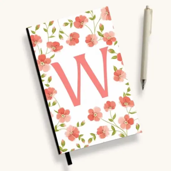 Personalization Mall Flowery Initial Personalized Journal image {23}