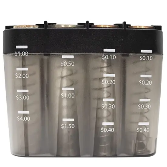 Nadex Coins&trade; Desktop Coin-Sorting Dispenser in Gray image {3}