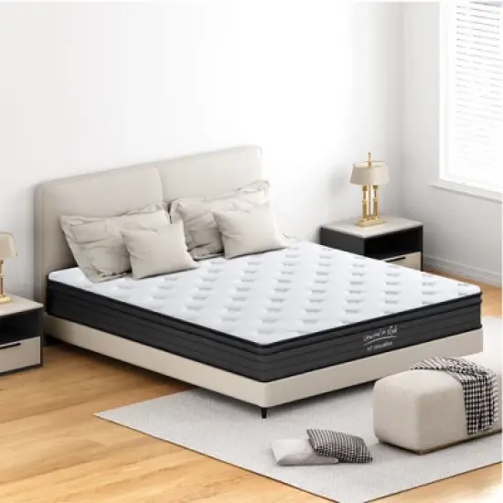 PAGED King Size Mattress Hybrid Mattress with Individually Pocketed Innerspring, Medium Firm for Bedroom image {5}