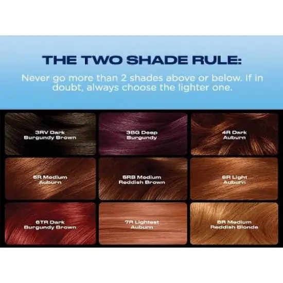 Clairol Nice'n Easy Permanent Hair Color Cream Kit - Red image {6}