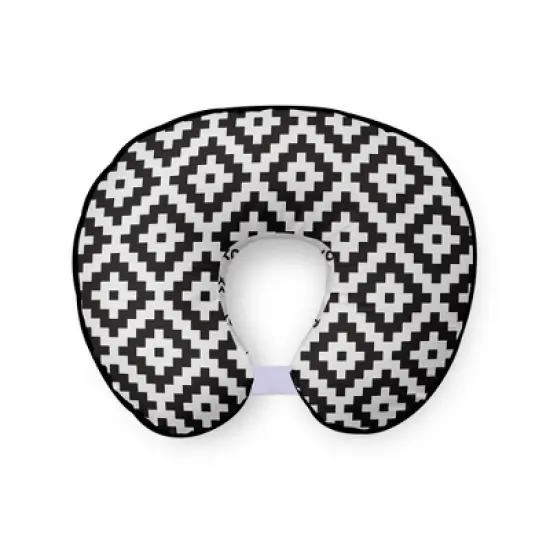 Bacati - 3 pc Love Aztec Print Black Hugster Feeding & Infant Support Nursing Pillow image {1}