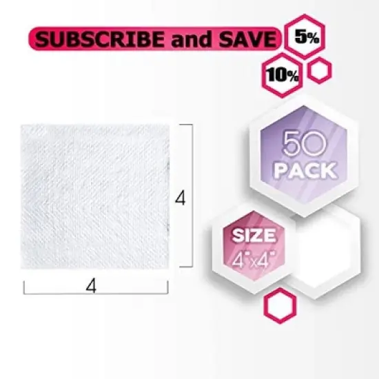 Dukal 6124 Non-Woven Sponges 4 in. x 4 in. (2 Pack) (Box of 25) image {2}