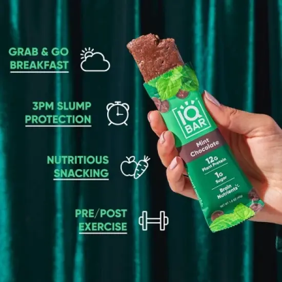 IQBAR Mint Chocolate Protein Bars - 6.4oz/4ct image {4}