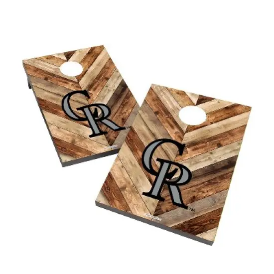 MLB Colorado Rockies 2'x3' Cornhole Bag Toss Game Set image {1}