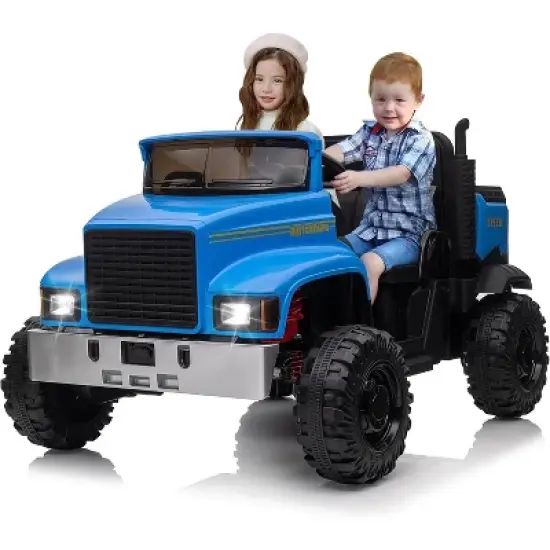 Garvee Kids Ride On Truck Car, 24V Powered Electric Vehicle Truck for Kids with Remote Control, Led Light, Music, Horn, High Low Speed image {7}