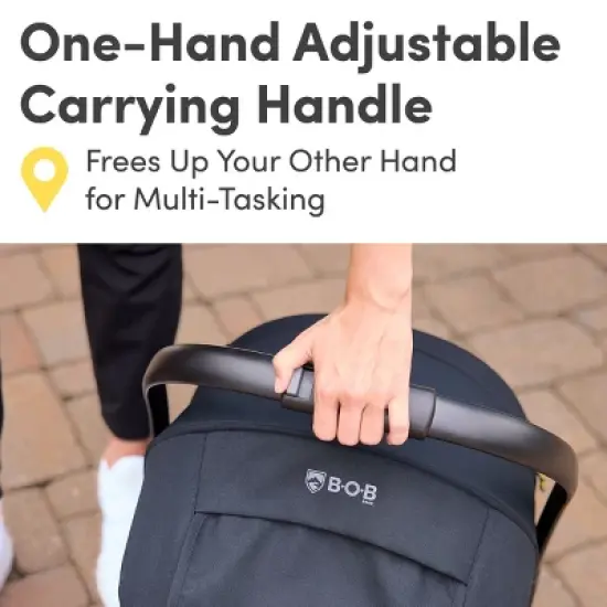 BOB Gear Wayfinder Travel System - Infant Car Seat and Stroller Combo - Nightfall image {7}