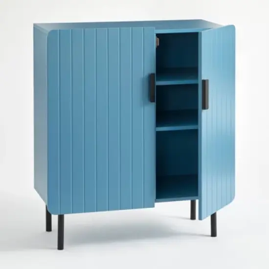 Fulton 2 Door Channel Front Buffet Blue - Buylateral image {2}