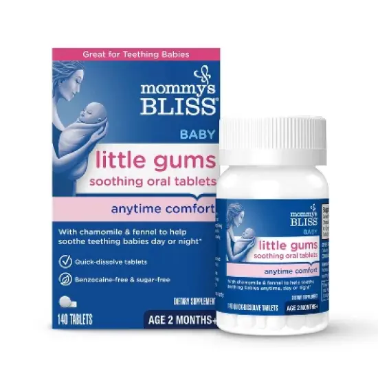 Mommy's Bliss Little Gums Soothing Oral Tablets - 140ct image {10}