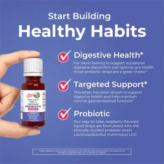 MaryRuth's Organic Teen Precision Probiotic Digestive Liquid Drops image {4}
