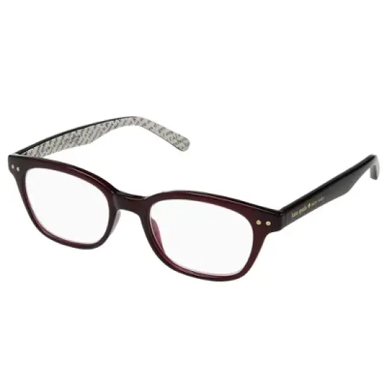 Kate Spade KS REBECCA2 LHF Womens Square Reading Glasses Opal Burgundy 49mm image {3}