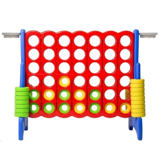 SDADI Giant 64 Inch 4-In-A-Row Hoop Connect Strategy Game and Basketball Indoor/Outdoor Family Fun Board for Toddlers, Kids, Adults image {7}