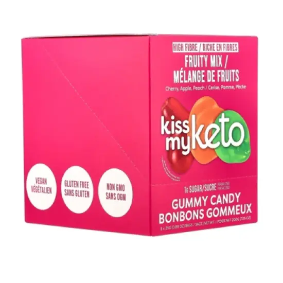Kiss My Keto Gummies Candy &ndash; Low Carb Candy Fruity Mix, Keto Snack Pack &ndash; Healthy Candy Gummys &ndash; Vegan Candy, Keto Gummy Candy &ndash; Keto Candy Gummies image {4}