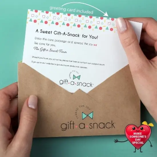 Gift A Snack Snack Box Variety Pack Care Package (40 Count) Labour Day Game Day Snacks, Birthday Sweet Treats Gift Basket, Candies Chips Crackers Bars image {5}