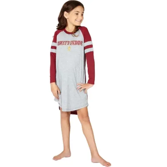Harry Potter Hermione Varsity Gryffindor Quidditch Fantastic Pajama Holiday Nightgown image {3}