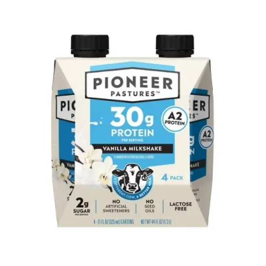 Pioneer Pastures High Protein Nutritional Milkshake - Vanilla - 44 fl oz/4pk image {8}