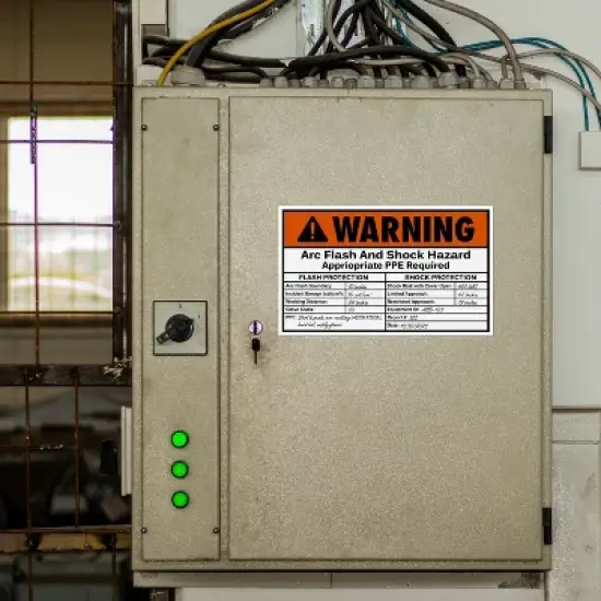 Avery Arc Flash/Shock Warning Labels, Waterproof, UV Resistant, Preprinted, Handwrite-Only, 4.75" x 7.75", 20 Warning Decal Labels image {2}