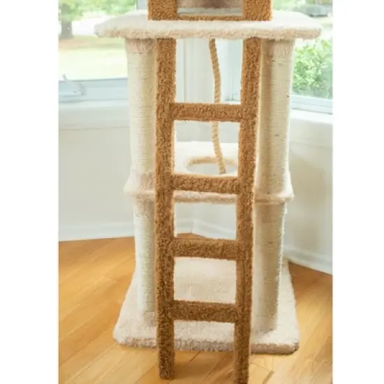 Armarkat Multi-Level Real Wood Cat Tower X8303 Cat Tree In Beige image {6}