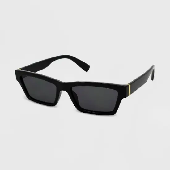 Women's Rectangle Sunglasses - Wild Fable&trade; Black image {1}