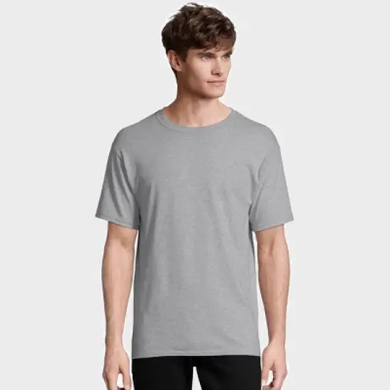 Hanes Essentials Men's Cotton T-Shirt, Value 4-Pack image {1}