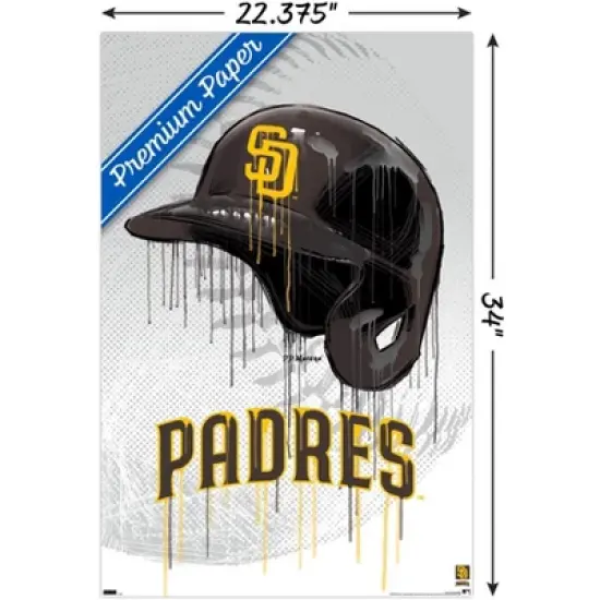 Trends International MLB San Diego Padres - Drip Helmet 22 Unframed Wall Poster Prints image {2}