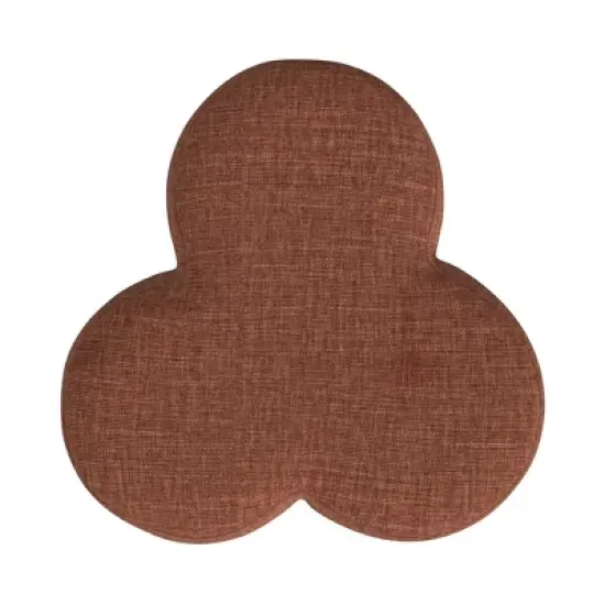 HomePop Clover Shaped Chenille Ottoman image {4}