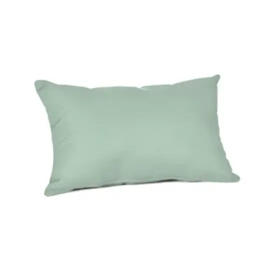 Casual Cushion Solid Sunbrella Fabric 1-Piece Indoor/Outdoor Lumbar Pillow, 19"W x 12"L image {16}