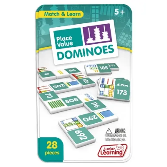 Junior Learning Place Value Dominoes, 2 Sets image {1}