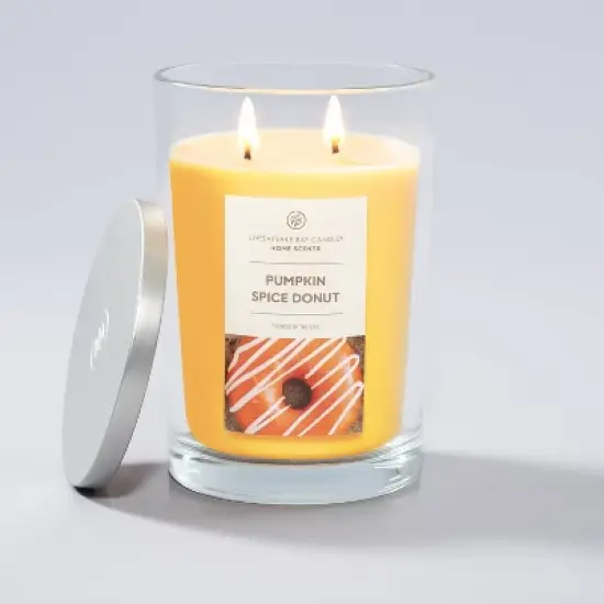 19oz Glass Jar Pumpkin Spice Donut Candle - Home Scents image {4}