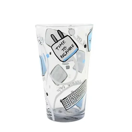 Lolita Glassware 5.75 In Logging Off Pint Glass , Lolita Hand Painted (1PC) image {2}