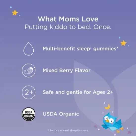 Hyland's Naturals Kids' Organic Sleep Calm + Immunity Melatonin-Free Gummies - 60ct image {5}