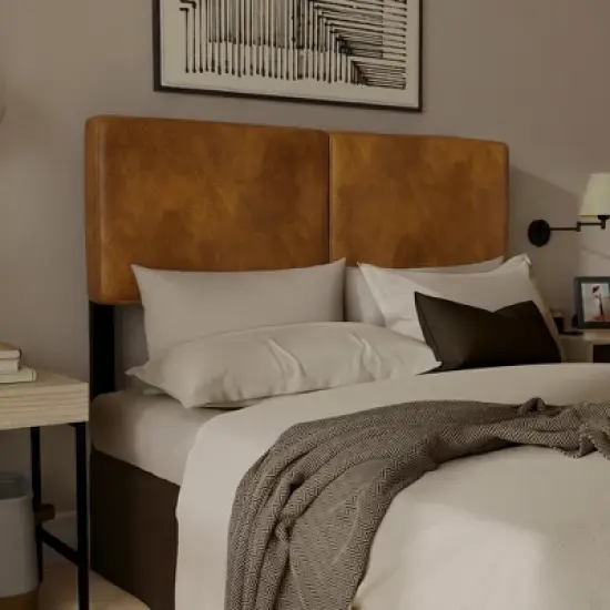 eLuxury Alexander Upholstered Adjustable Headboard image {5}