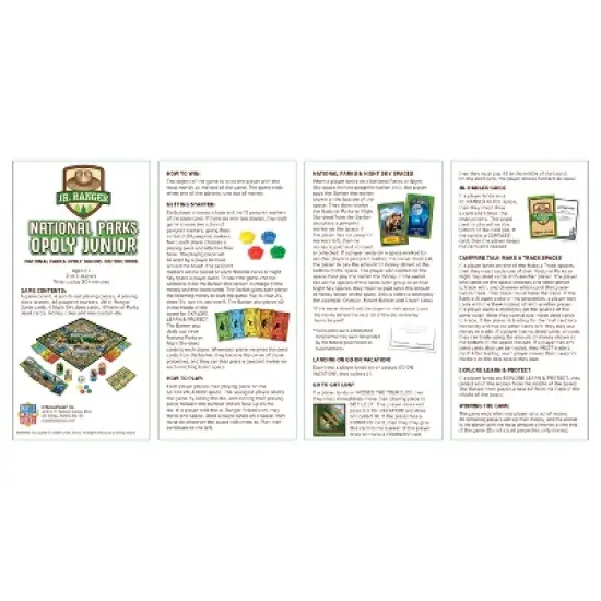 MasterPieces Junior Ranger National Parks Opoly Jr. Board Game - Explore World of Animals image {4}