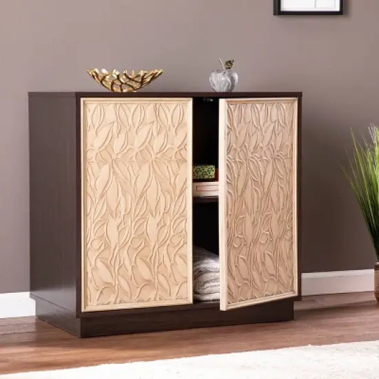 Sunel Anywhere Accent Cabinet Brown/Cream - Aiden Lane image {2}