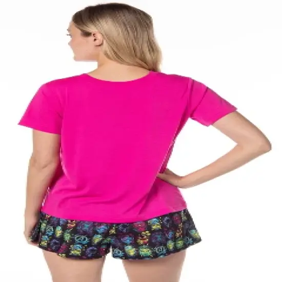 Marvel Womens' The Avengers Characters Hulk Sleep Pajama Set Shorts Multicolored image {4}