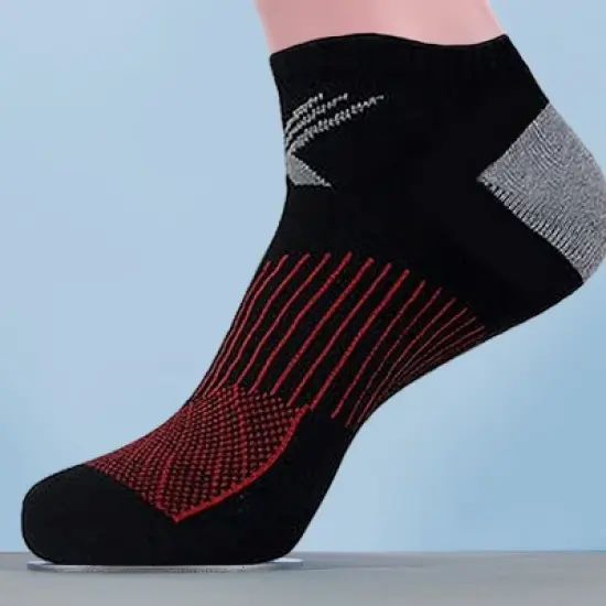 Extreme Fit Compression Socks - Ankle High for Running, Athtletics, Travel - 6 Pair  image {2}