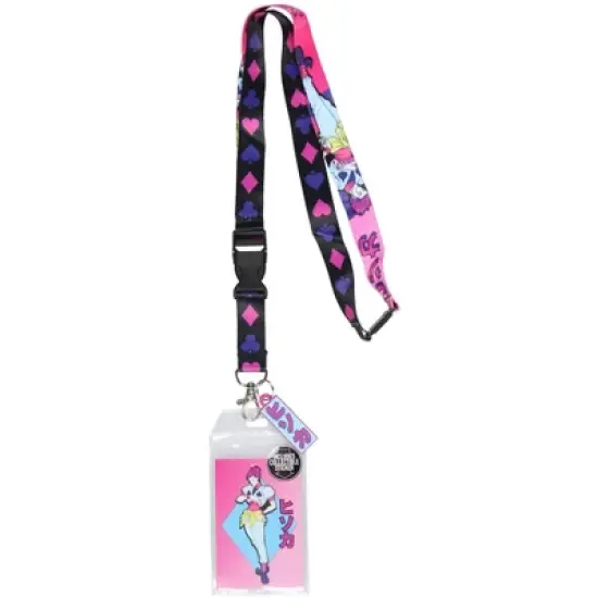 Hunter X Hunter Lanyard ID Badge Holder Hisoka Morow w/ 1.5" Charm image {4}