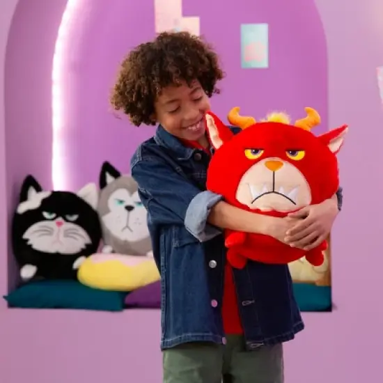 Hangry Petz: Bella Black Cat - 12" Animal Plush, Squeeze Tummy For Sounds image {8}