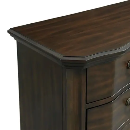 Serena 3 Drawer Nightstand with USB Ports Espresso - Picket House Furnishings image {3}
